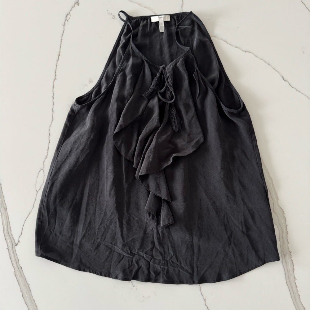 Joie - 100% silk Chic Black Sleeveless Blouse - Size S